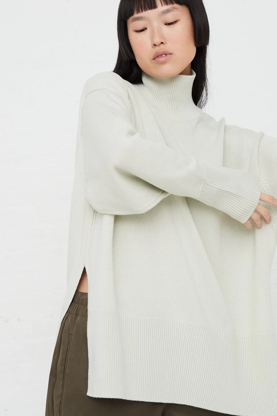 Studio Nicholson Waterlily Merino Cotton Knit Sweater | Oroboro Collection