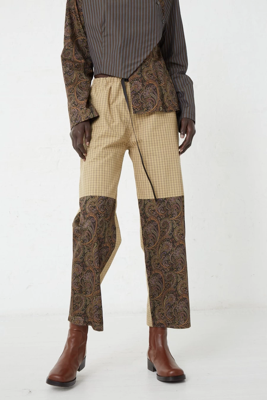 SC103 Cotton Checkered Tent Pants - Comfortable & Stylish by Oroboro Store