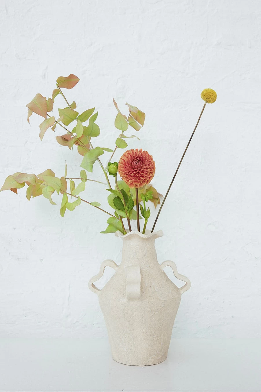 "Clandestine Peony Vase - Elegant Floral Amphora Design | Oroboro Store"